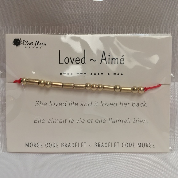 Blue Moon Jewelry Loved Morse Code Bracelet Poshmark